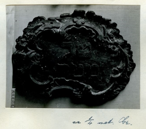 Karteikarte zur Erfassung der Gebetsanzeigetafel „tal u-matar“ („Tau du Regen“) zum Schmone Esre (Achtzehnbittengebet), Synagoge Graetz, MARKK; Foto: MARKK.