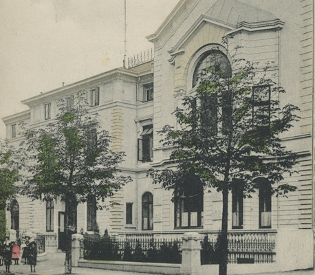Logenheim der Henry Jones-Loge in der Hartungstraße 9-11, Zentrum für Theaterforschung, Hamburg, IGdJ-Bildarchiv BAU00362.